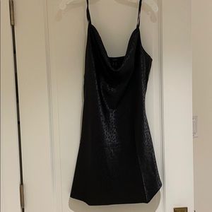 Black silky forever 21 dress